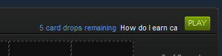 Steam Card Remaining Drop