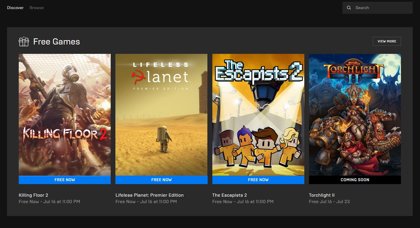 Epic Games Free 10 Juli 2020