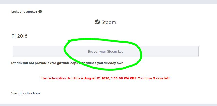 Humble F1 2018 Gratis Reveal Key